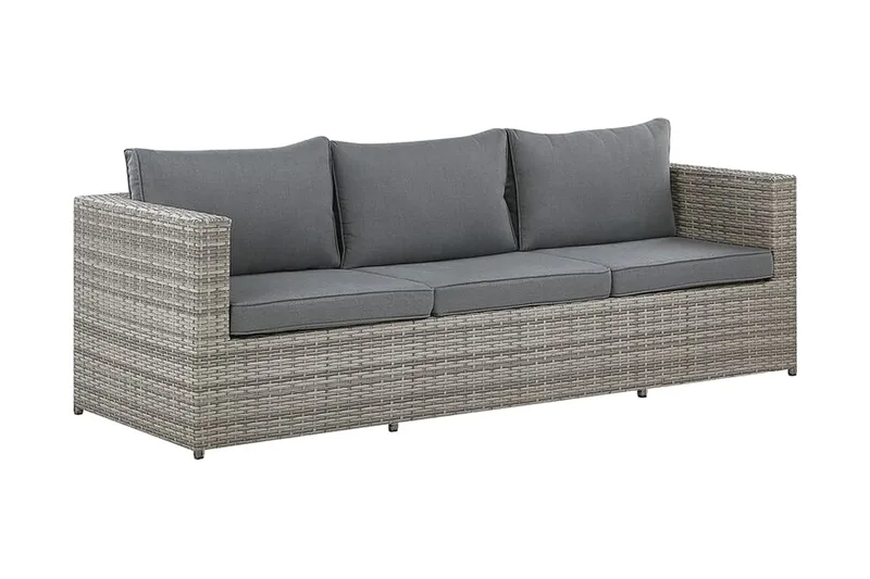 Loungegrupp Utomhus rottig grå SABBIA - Grå - Utemöbler - Utegrupp - Loungegrupp