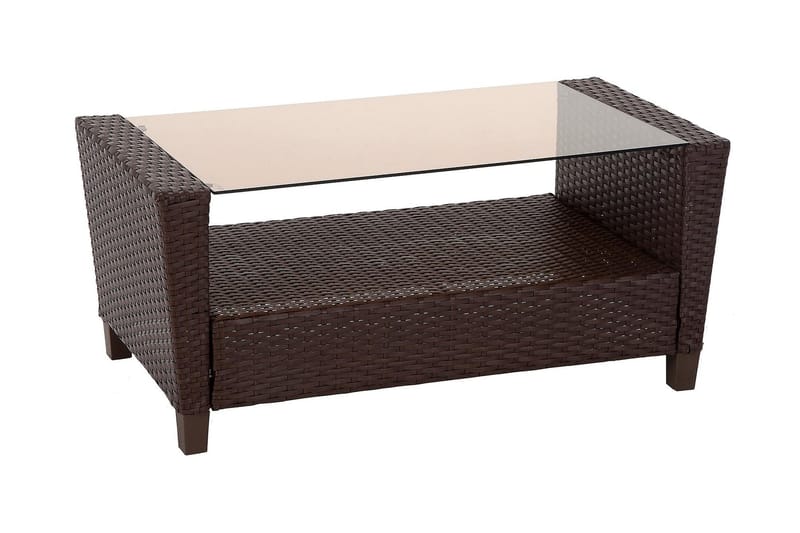 Malmo Loungegrupp Utomhus Konstrotting Brun - Dorel Home - Utemöbler - Utegrupp - Loungegrupp