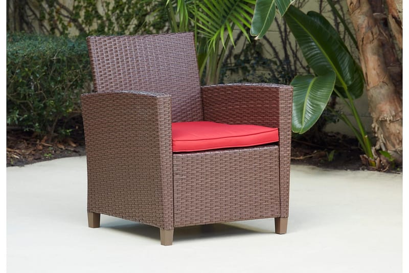 Malmo Loungegrupp Utomhus Konstrotting Brun - Dorel Home - Utemöbler - Utegrupp - Loungegrupp