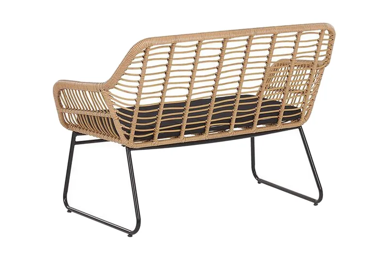 Malvedo Soffgrupp Utomhus - Natur/Svart - Utemöbler - Utegrupp - Loungegrupp