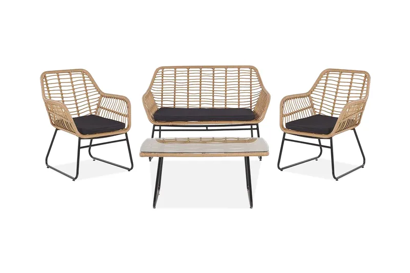 Malvedo Soffgrupp Utomhus, Natur/Svart