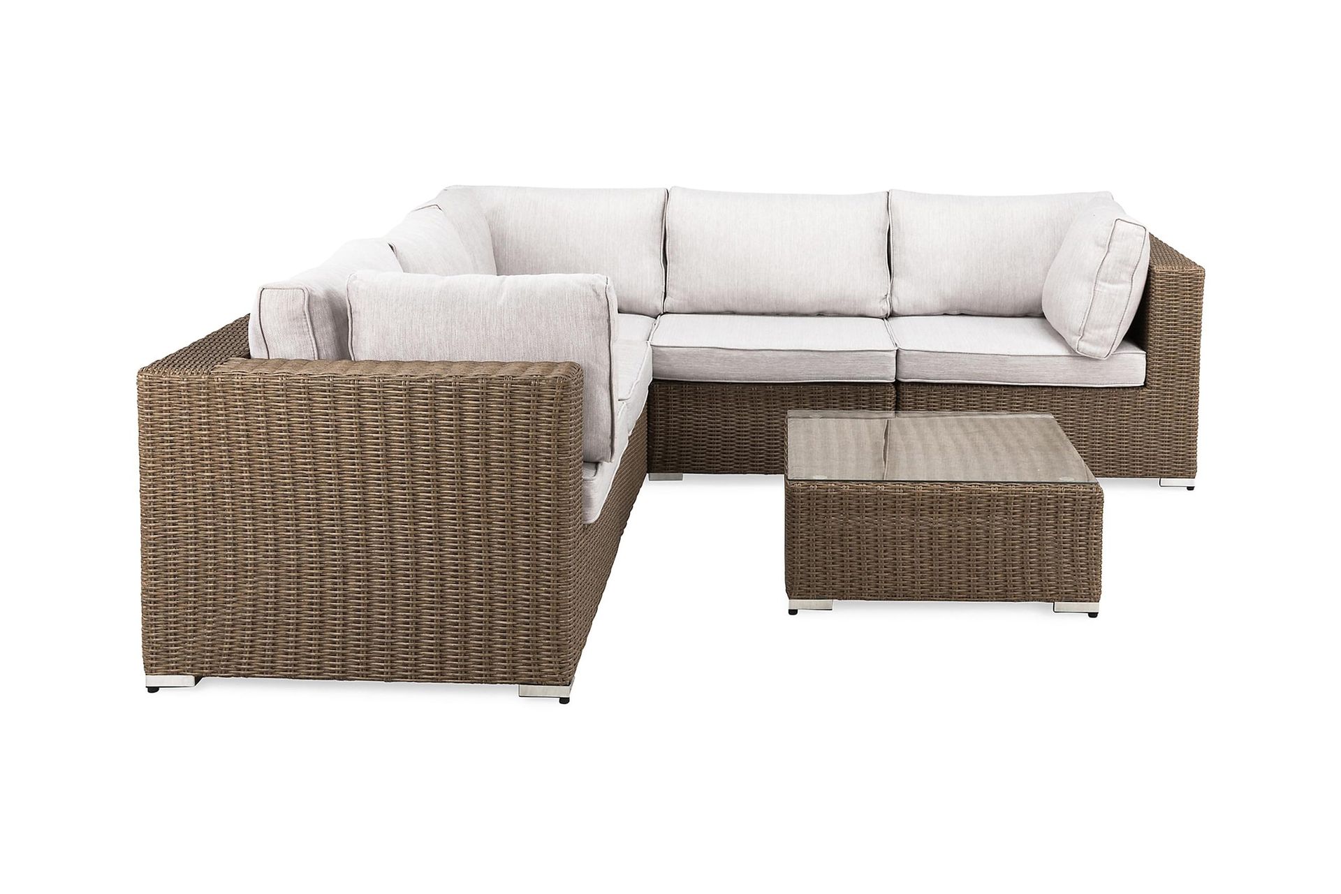 marcus loungegrupp - sand / vita dynor