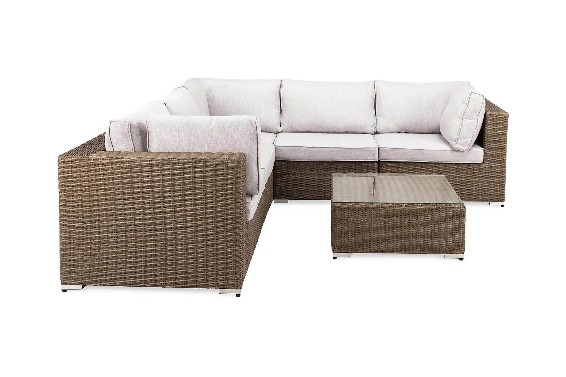 marcus loungegrupp - sand / vita dynor