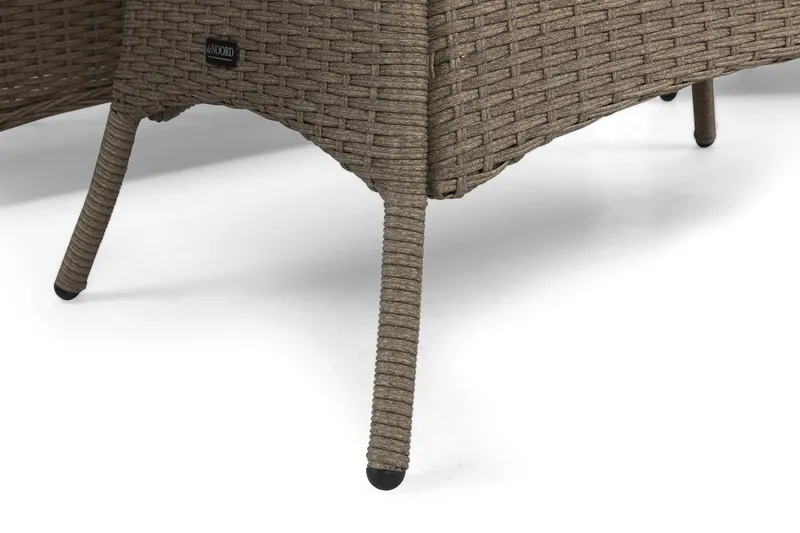 Marcus Soffgrupp 2-sits Ink. Fåtöljer - Brun / Gråa dynor - Utemöbler - Utegrupp - Loungegrupp