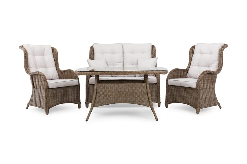 Marcus Soffgrupp Utomhus 2-sits Ink. Utefåtöljer, Natur