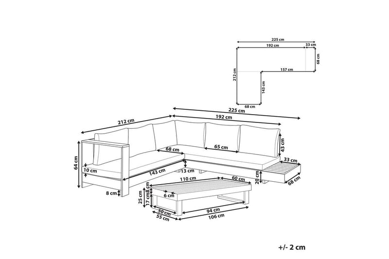 Loungegrupp Marettimo Högervänd - Högervänd - Utemöbler - Utegrupp - Loungegrupp