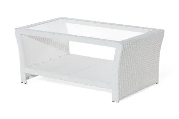 Marino Loungegrupp Utomhus 146 cm - Vit - Utemöbler - Utegrupp - Loungegrupp