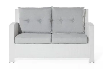 Marino Loungegrupp Utomhus 146 cm - Vit - Utemöbler - Utegrupp - Loungegrupp