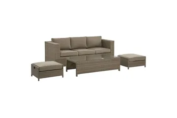 Loungegrupp med bord Belluno - Utemöbler - Utegrupp - Loungegrupp