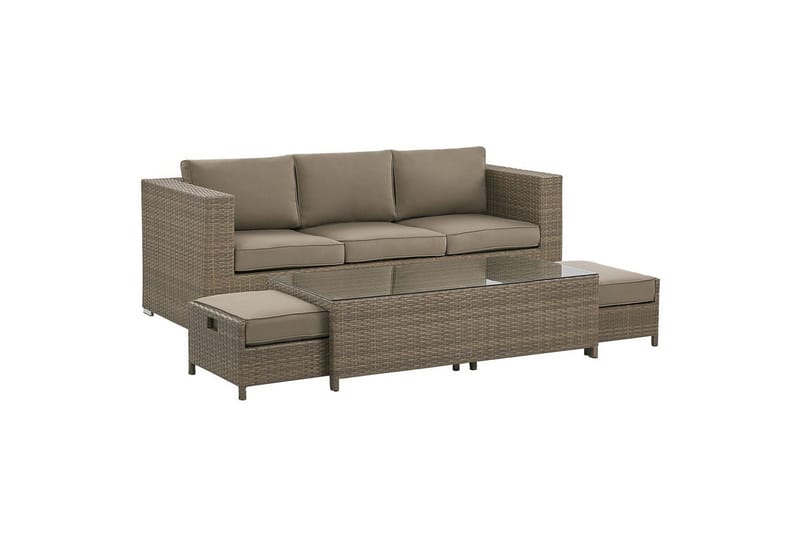 Loungegrupp med bord Belluno - Utemöbler - Utegrupp - Loungegrupp