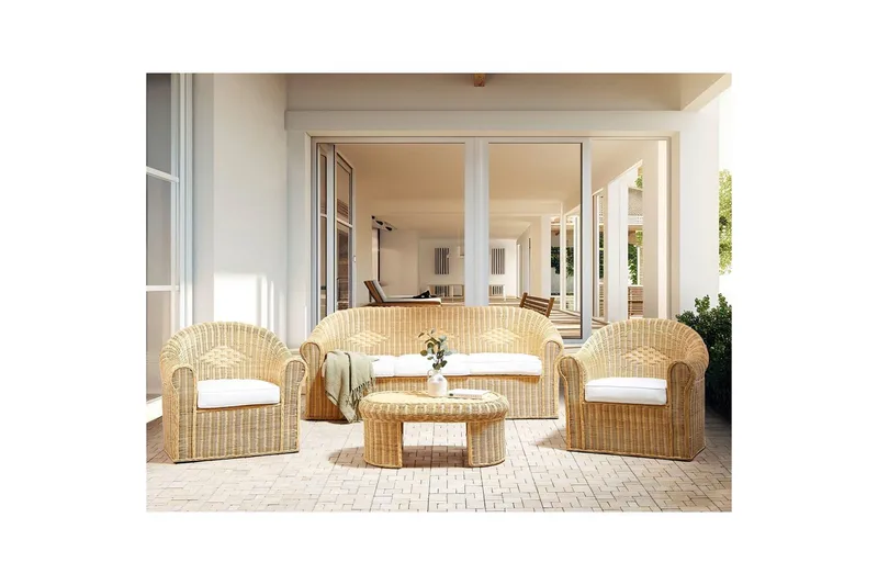 Loungegrupp med bord Livadeia - Utemöbler - Utegrupp - Loungegrupp