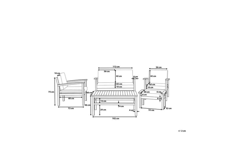 Loungegrupp med bord Manila Ja - Ja - Utemöbler - Utegrupp - Loungegrupp