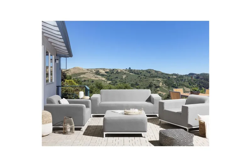 Loungegrupp med bord Rovigo - Utemöbler - Utegrupp - Loungegrupp