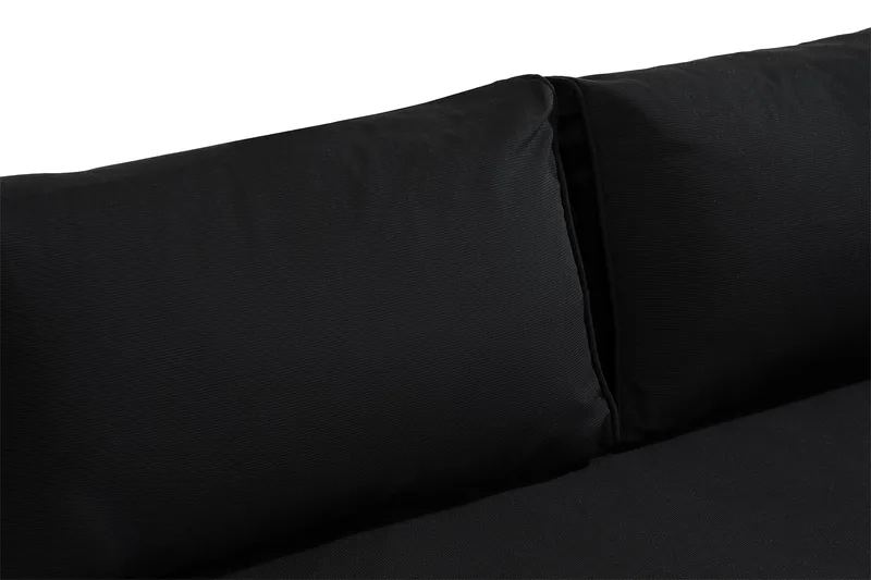 Mendoza Soffgrupp 4-sits Svart - Svart / Svarta dynor - Utemöbler - Utegrupp - Loungegrupp