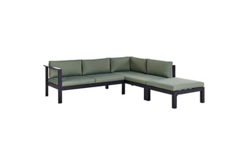 Loungegrupp Messina Grön/svart/grå - Grön/svart/grå - Utemöbler - Utegrupp - Loungegrupp
