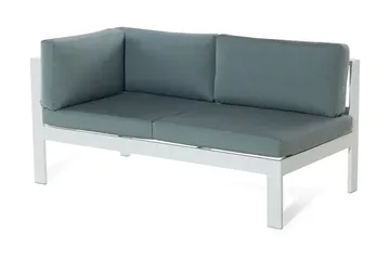 Messina Loungegrupp Utomhus 147 cm - Vit - Utemöbler - Utegrupp - Loungegrupp