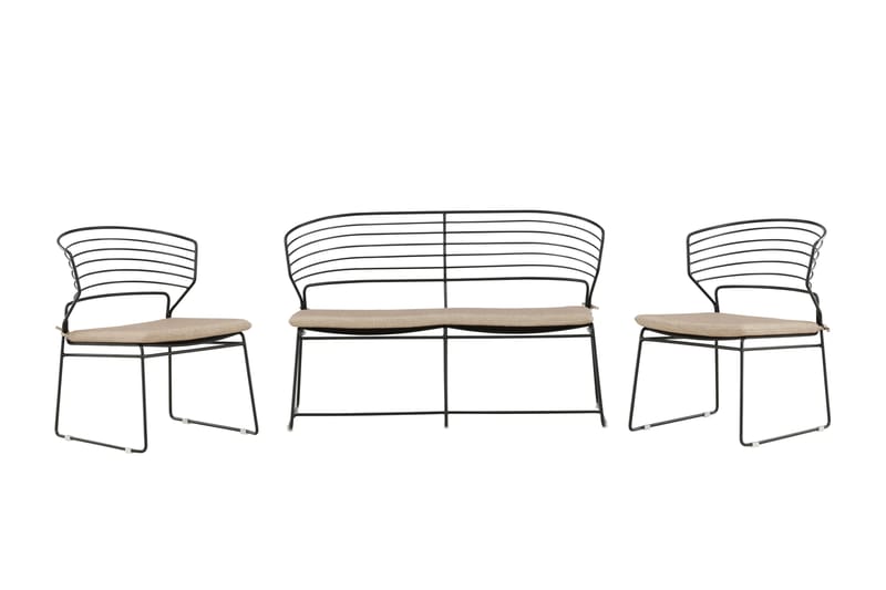 Milano Loungegrupp Utomhus - Beige - Utemöbler - Utegrupp - Loungegrupp