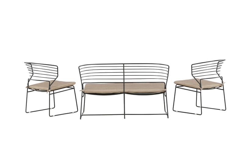 Milano Loungegrupp Utomhus - Beige - Utemöbler - Utegrupp - Loungegrupp