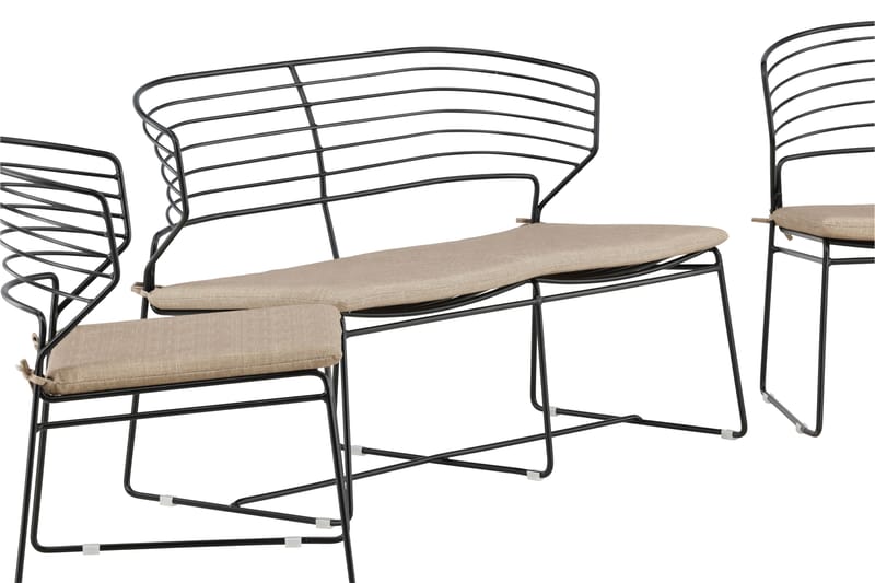 Milano Loungegrupp Utomhus - Beige - Utemöbler - Utegrupp - Loungegrupp