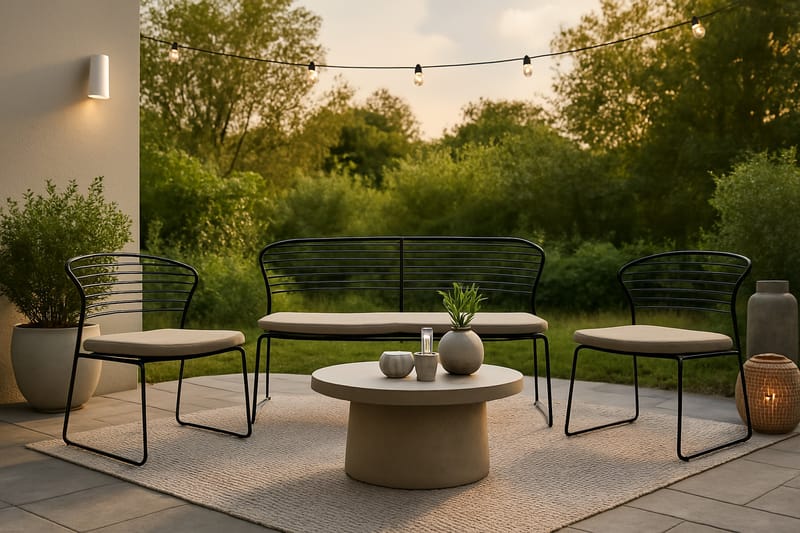 Milano Loungegrupp Utomhus - Beige - Utemöbler - Utegrupp - Loungegrupp