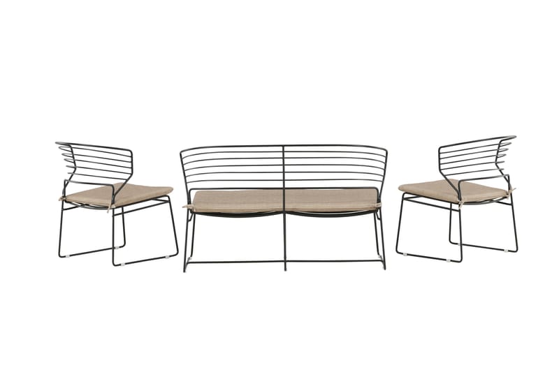 Milano Loungegrupp Utomhus - Beige - Utemöbler - Utegrupp - Loungegrupp