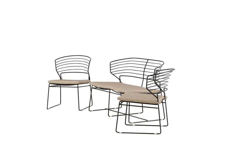 Milano Loungegrupp Utomhus - Beige - Utemöbler - Utegrupp - Loungegrupp