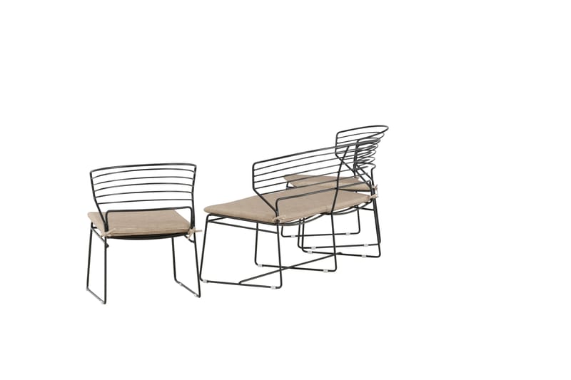 Milano Loungegrupp Utomhus - Beige - Utemöbler - Utegrupp - Loungegrupp