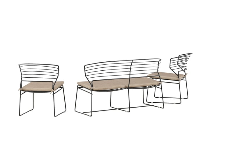 Milano Loungegrupp Utomhus - Beige - Utemöbler - Utegrupp - Loungegrupp