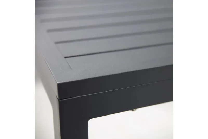 Möbelset ADRIAN Utebord och Hörnsoffa Utomhus mörkgrå - Utemöbler - Utegrupp - Loungegrupp