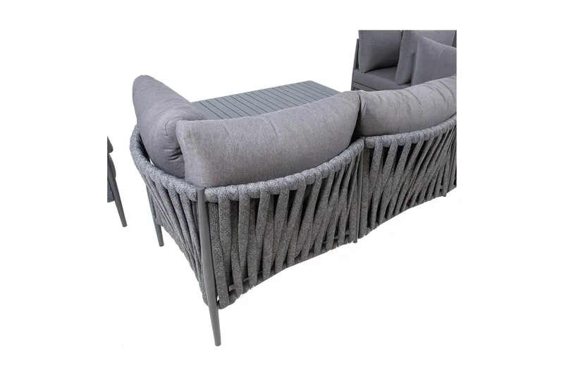 Möbelset Bremen 4 delar Grå - Utemöbler - Utegrupp - Loungegrupp