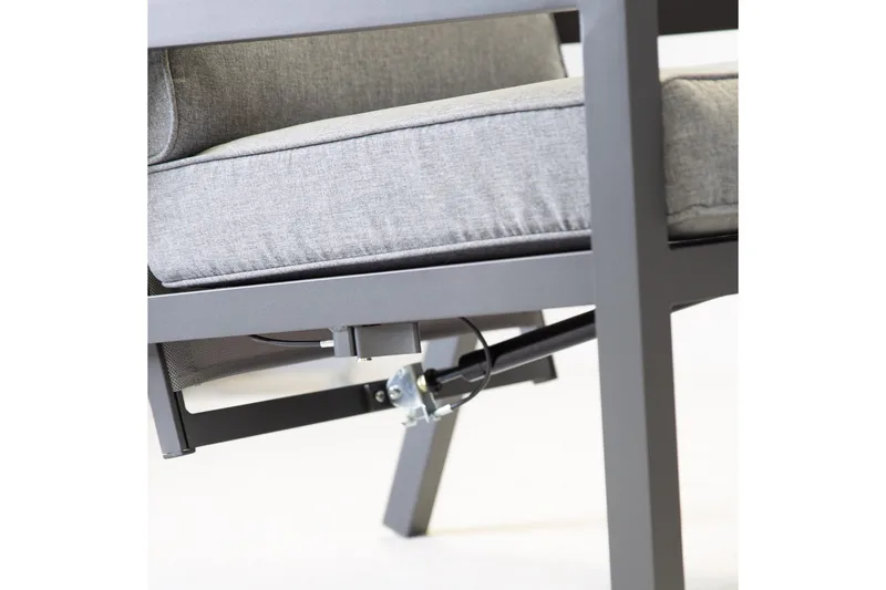 Möbelset Casper Utebord Utesoffa Och 2 Utestolar Mörkgrå - Utemöbler - Utegrupp - Loungegrupp