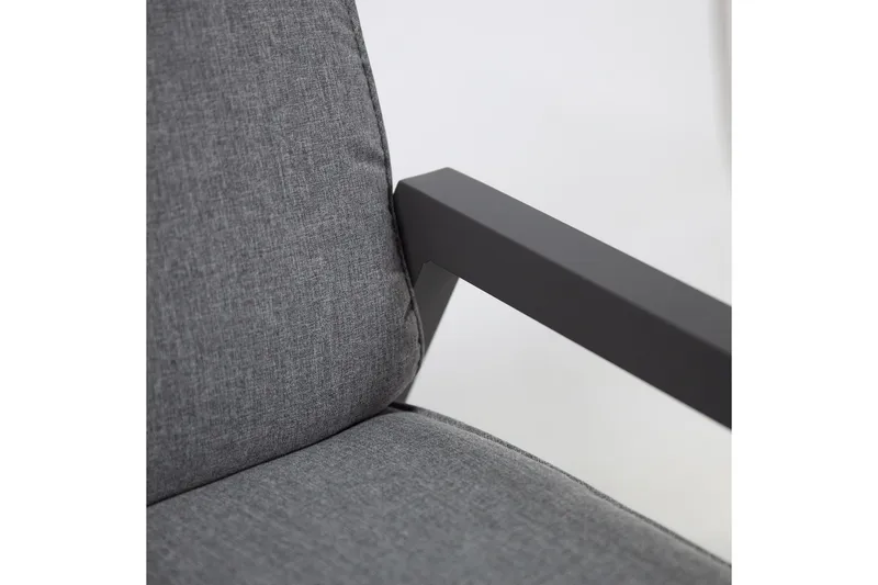 Möbelset Casper Utebord Utesoffa Och 2 Utestolar Mörkgrå - Utemöbler - Utegrupp - Loungegrupp