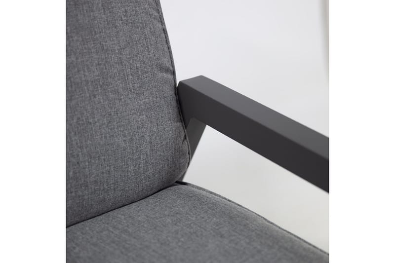 Möbelset Casper Utebord Utesoffa Och 2 Utestolar Mörkgrå - Utemöbler - Utegrupp - Loungegrupp