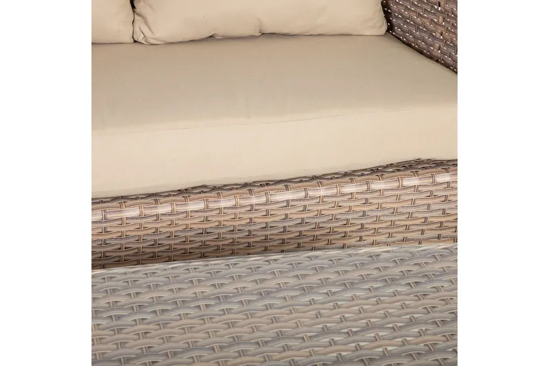 Möbelset EDEN Utebord Utesoffa och 2 Utefåtöljer - Utemöbler - Utegrupp - Loungegrupp