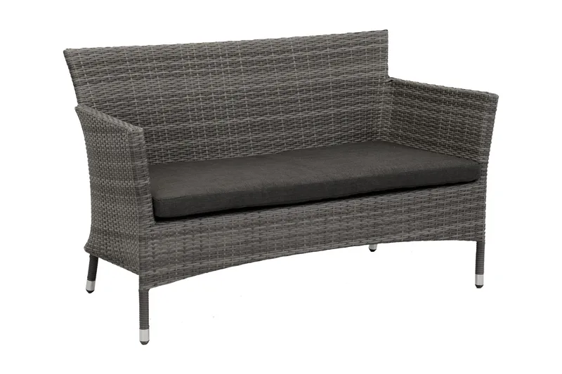 Möbelset WATERS Utebord Utesoffa och 2 Utestolar - Utemöbler - Utegrupp - Loungegrupp