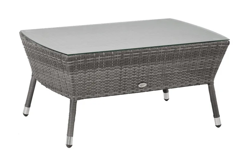 Möbelset WATERS Utebord Utesoffa och 2 Utestolar - Utemöbler - Utegrupp - Loungegrupp