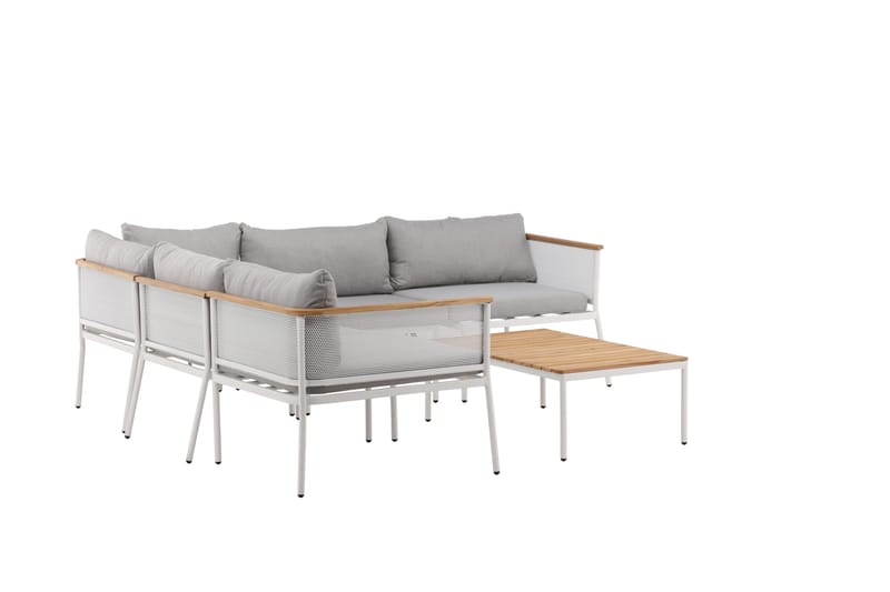 Nettan Loungegrupp Utomhus - Grå/Brun - Utemöbler - Utegrupp - Loungegrupp