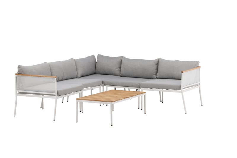 Nettan Loungegrupp Utomhus - Grå/Brun - Utemöbler - Utegrupp - Loungegrupp