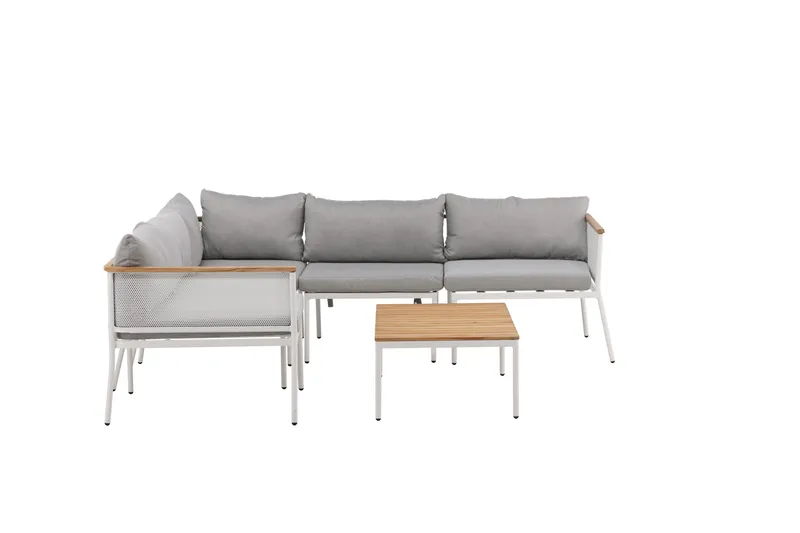 Nettan Loungegrupp Utomhus - Grå/Brun - Utemöbler - Utegrupp - Loungegrupp