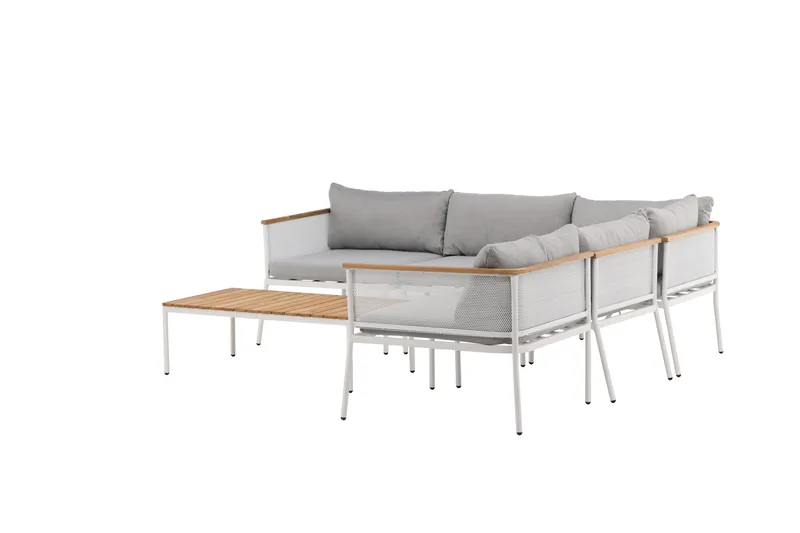 Nettan Loungegrupp Utomhus - Grå/Brun - Utemöbler - Utegrupp - Loungegrupp