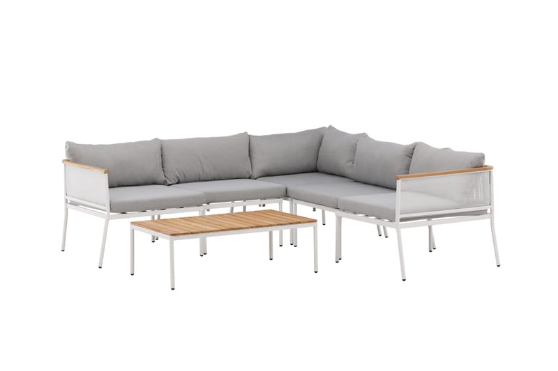 Nettan Loungegrupp Utomhus - Grå/Brun - Utemöbler - Utegrupp - Loungegrupp