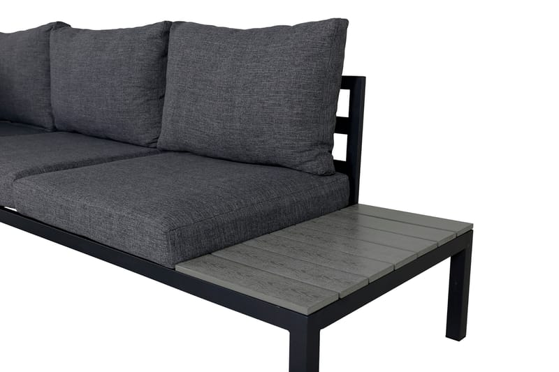 Odense Loungegrupp Utomhus med Dynor - Svart - Utemöbler - Utegrupp - Loungegrupp