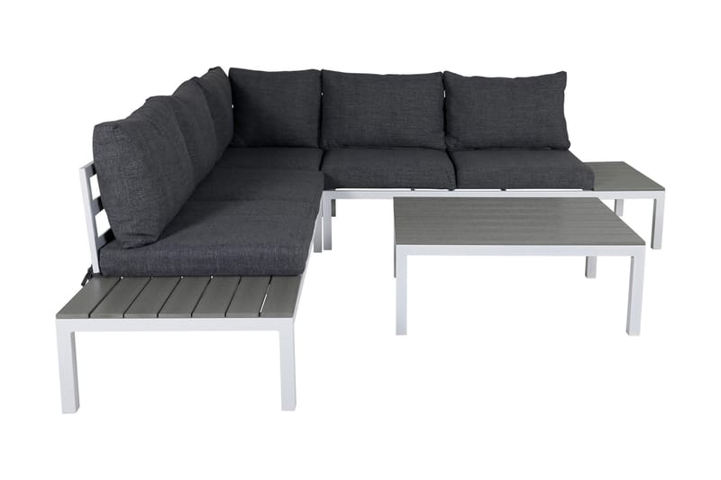 Odense Loungegrupp Utomhus med Dynor - Vit - Utemöbler - Utegrupp - Loungegrupp
