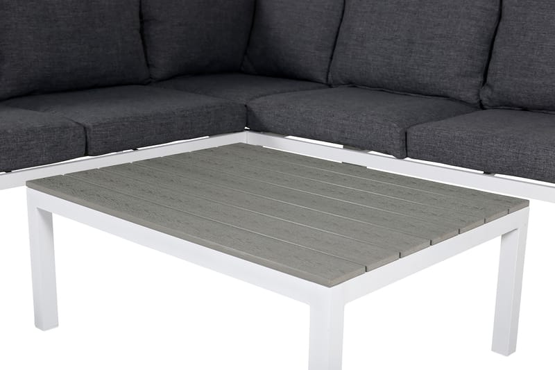 Odense Loungegrupp Utomhus med Dynor - Vit - Utemöbler - Utegrupp - Loungegrupp