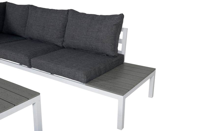Odense Loungegrupp Utomhus med Dynor - Vit - Utemöbler - Utegrupp - Loungegrupp
