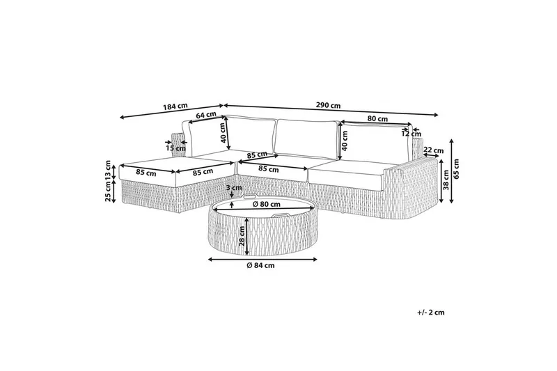 Loungegrupp Oliveri - Utemöbler - Utegrupp - Loungegrupp