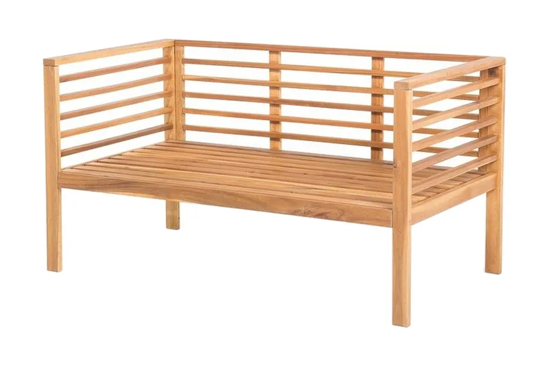 Pacific Loungegrupp Utomhus 130 cm - Trä/Natur - Utemöbler - Utegrupp - Loungegrupp