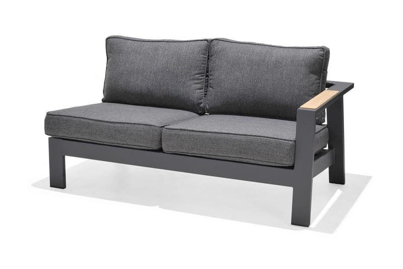 Palau Loungegrupp Utomhus 5-sits - Trä/Grå - Utemöbler - Utegrupp - Loungegrupp