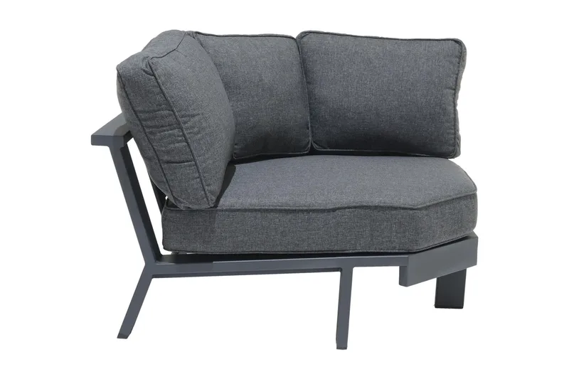 Palau Loungegrupp Utomhus 5-sits - Trä/Grå - Utemöbler - Utegrupp - Loungegrupp