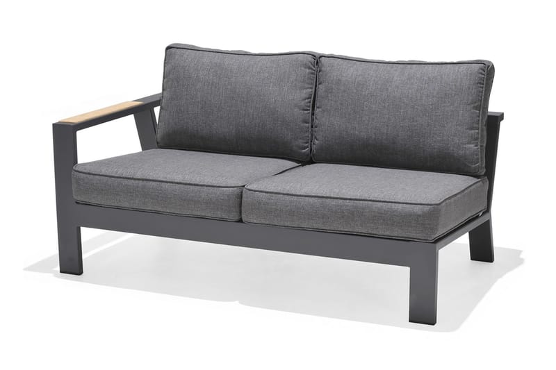 Palau Loungegrupp Utomhus 8-sits - Trä/Grå - Utemöbler - Utegrupp - Loungegrupp